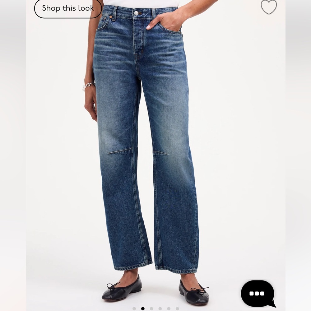 Madewell darted barrel jeans